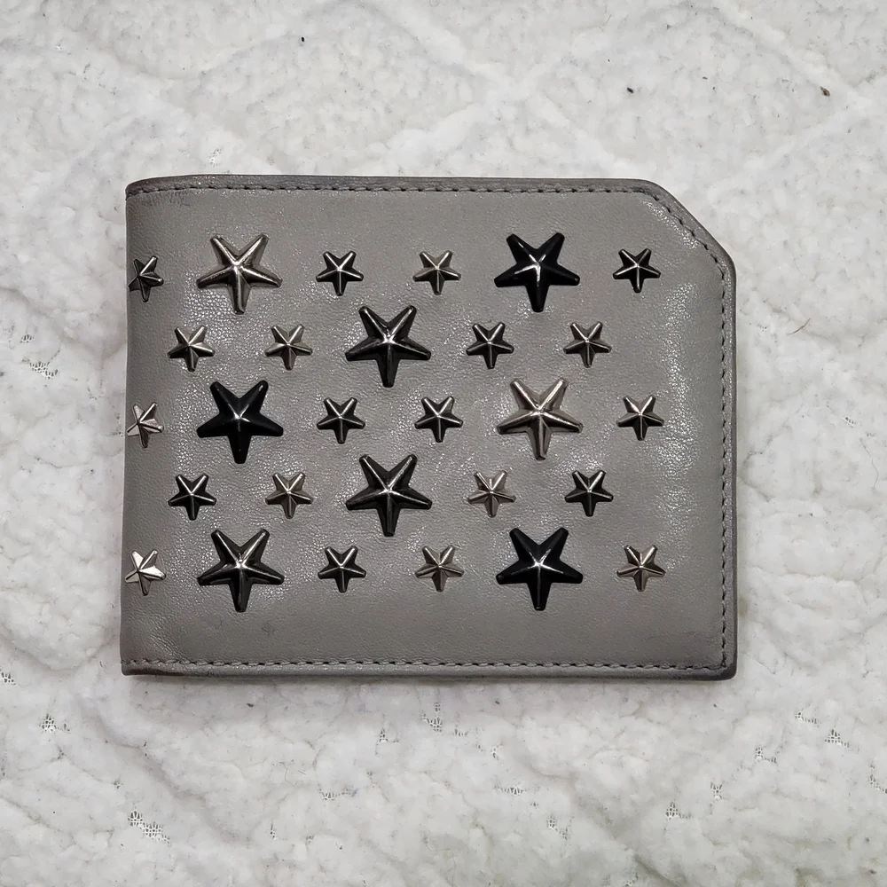 Jimmy Choo Albany wallet with mixed stars..Authentic